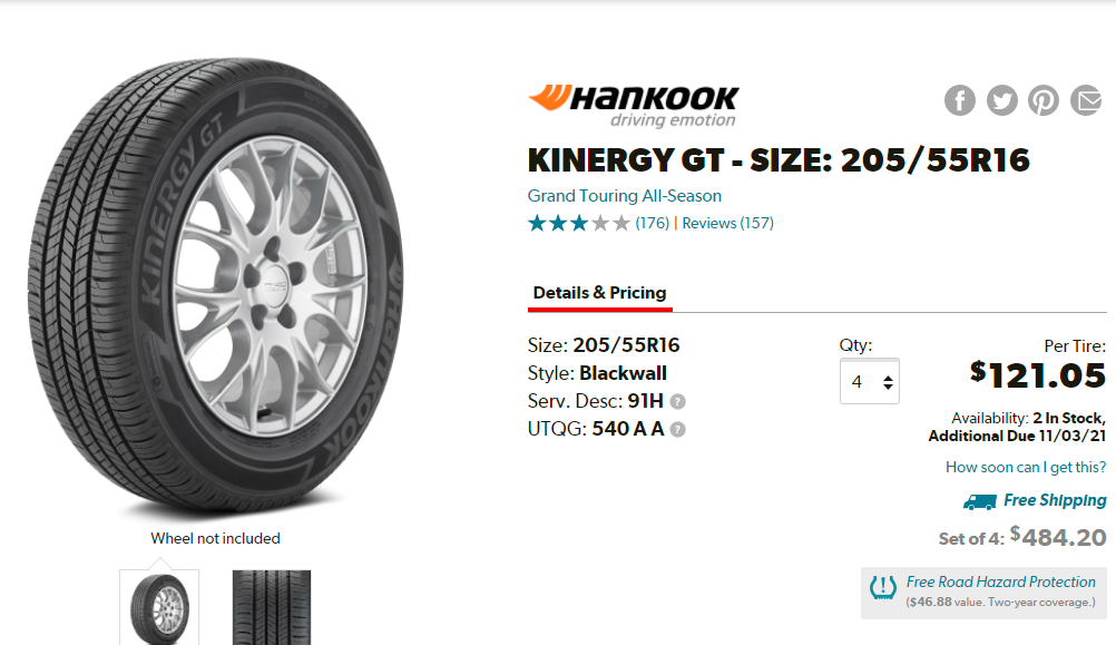 Hankook Kinergy GT