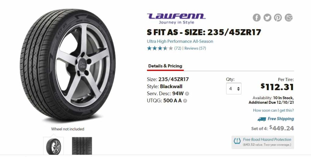 Best Tires For Lexus RX350 S FIT AS