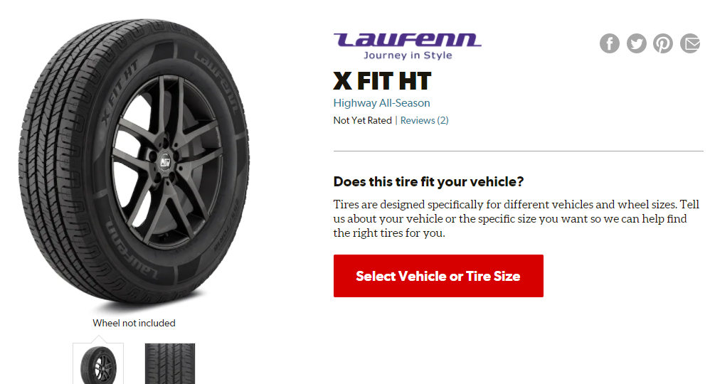 5 Best Tires for the Nissan Frontier 
 Laufenn X Fit HT
