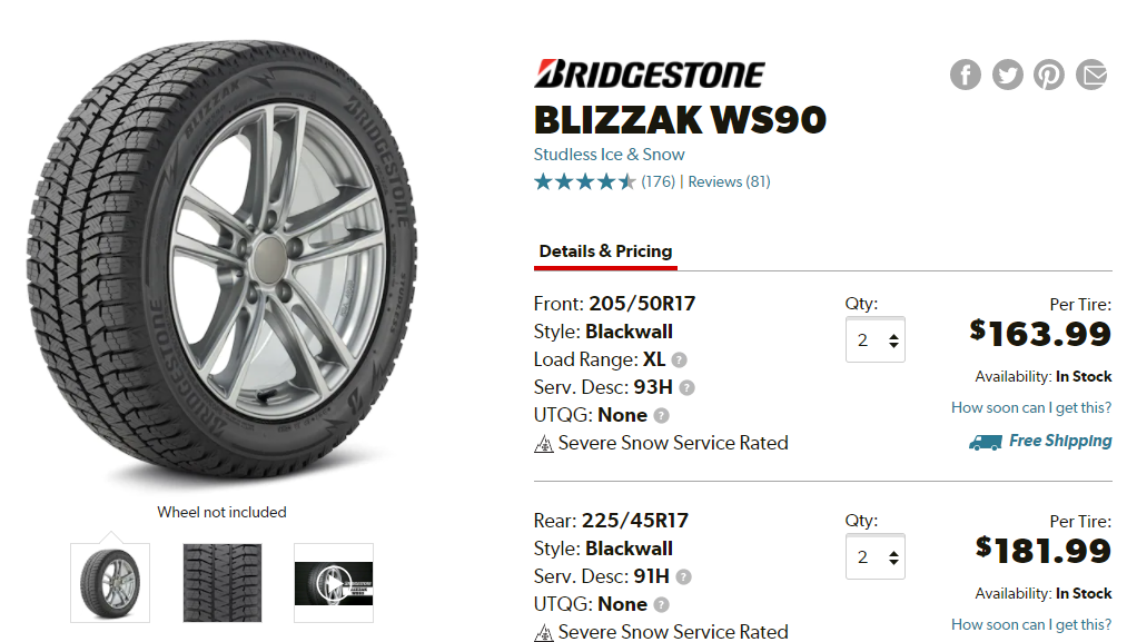 Best Tire For Chevy Equinox Bridgestone Bizzak