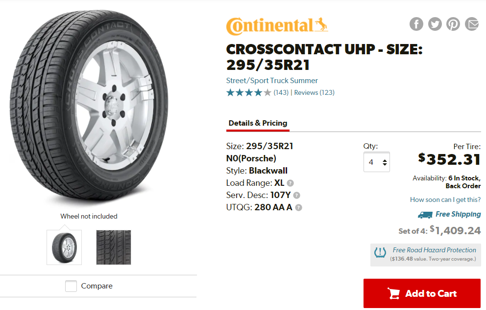 Best Tire For Chevy Equinox Continental Crosscontact UHP