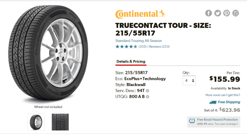Best Tires for Kia Soul  Continental TrueContact