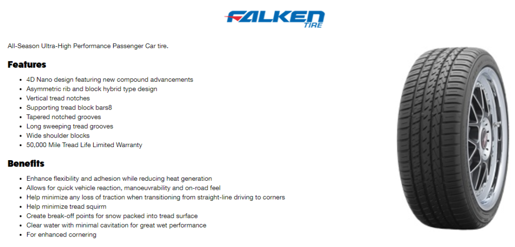 Falken Azenis FK450 AS Review Falken Tire