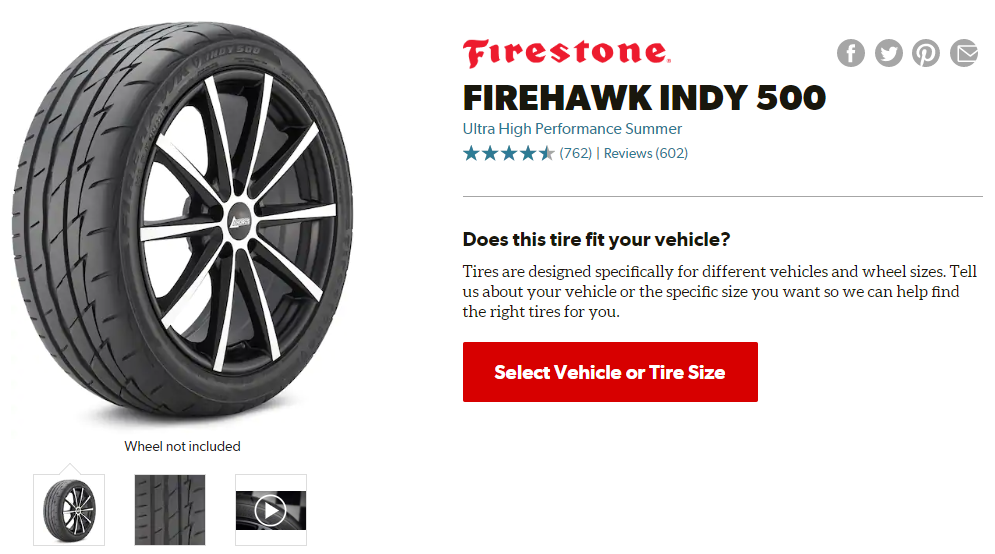 Firestone Firehawk Indy 500