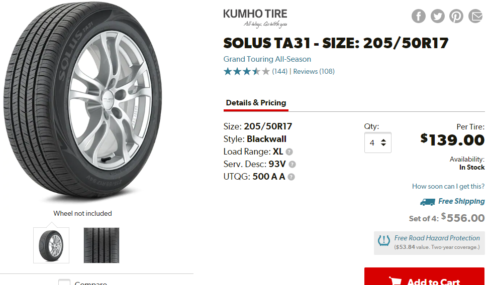 Top 5 Best Tires For VW Passat Solus TA31