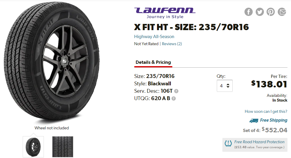 Best Tires For Nissan Xterra X Fit HT