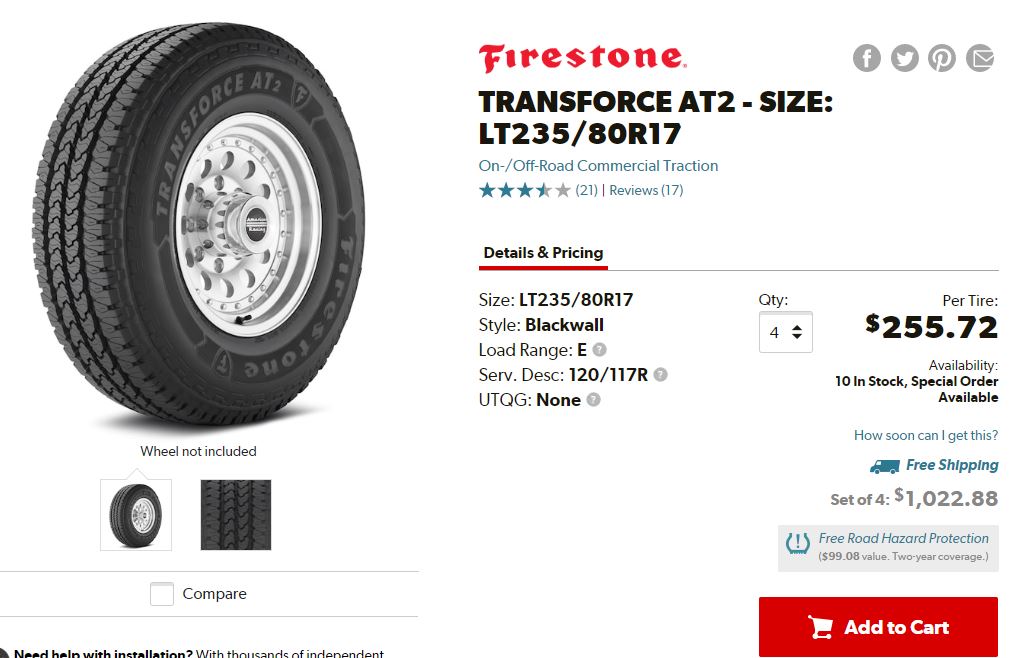 Firestone Transforce AT/2