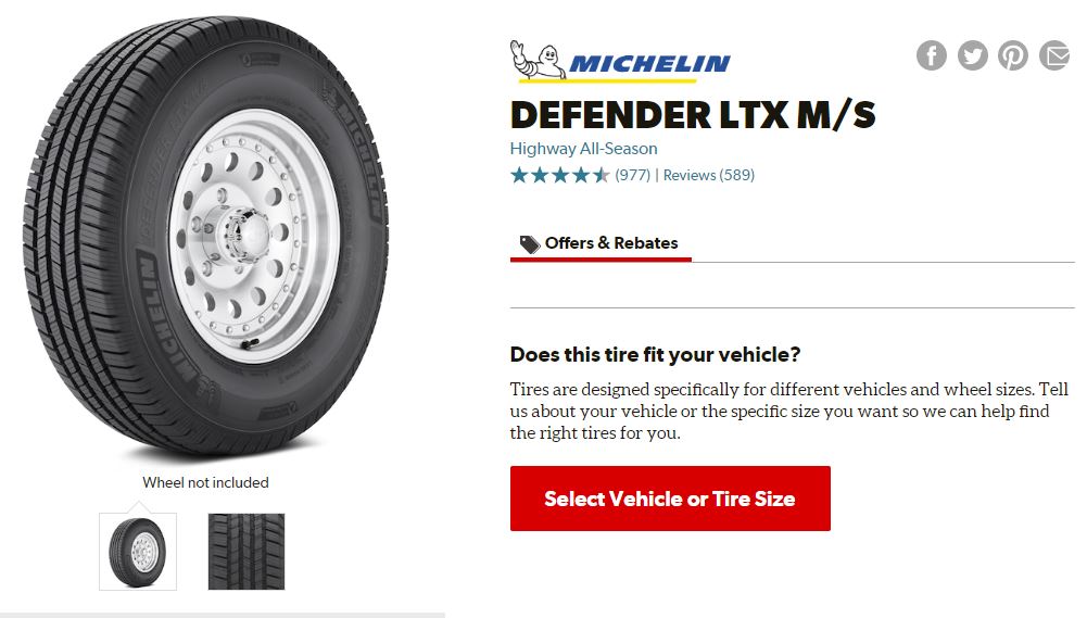 Best Tires for Volvo XC60 Michelin Defender LTX 