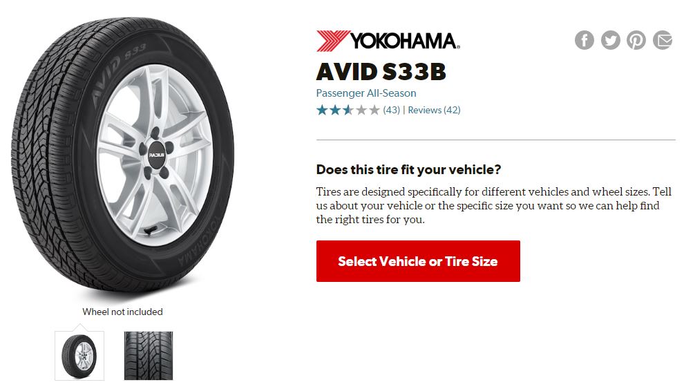 Yokohama Avid S33