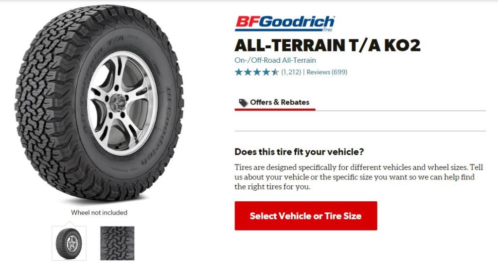 BFGoodrich All-Terrain T/A KO2